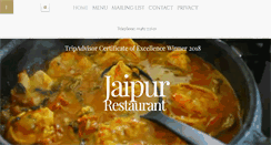 Desktop Screenshot of jaipurrestaurant.co.uk